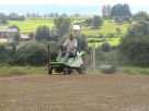 La préparation (rouleau) avant de semer... rolling the ground before seeding (15.8.2008)